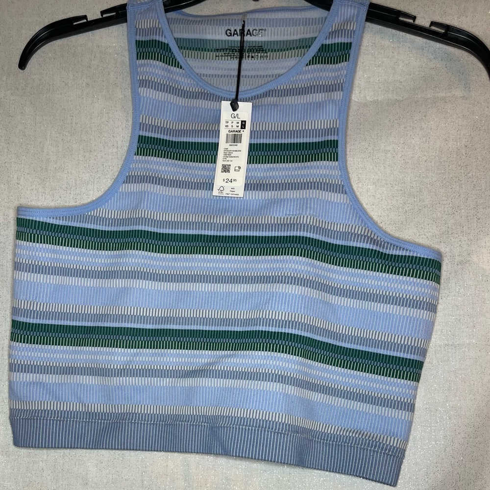 Garage Striped Crop Top